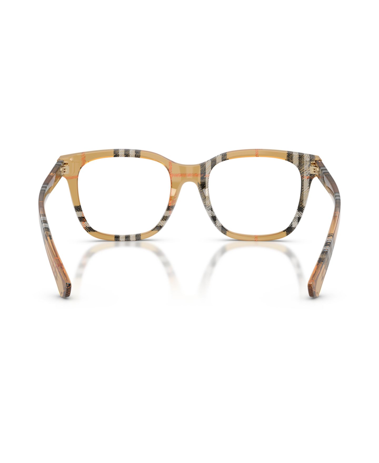 Женские очки Burberry Woman Square Plastic BE2455 Eyeglasses, цвет: Клетчатый песочный — фото 2