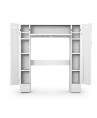 Wooden Over The bath fixture Bathroom Storage Cabinet Organizer