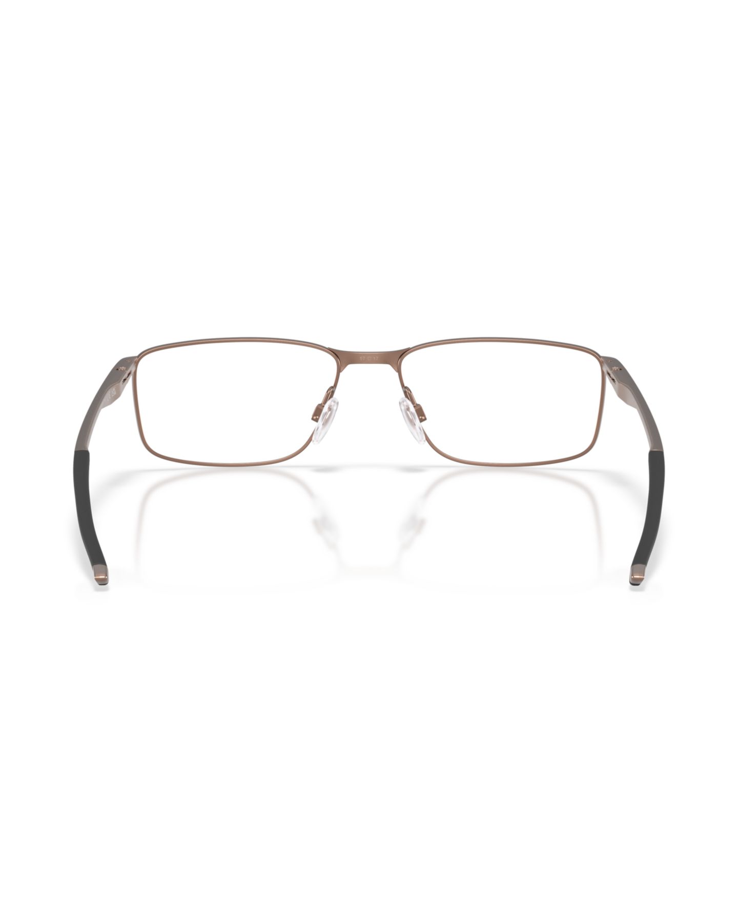 Мужские очки Oakley Man Rectangle Metal OX3217 Socket 5.0 Limitless Collection Eyeglasses, цвет: Красное дерево — фото 2