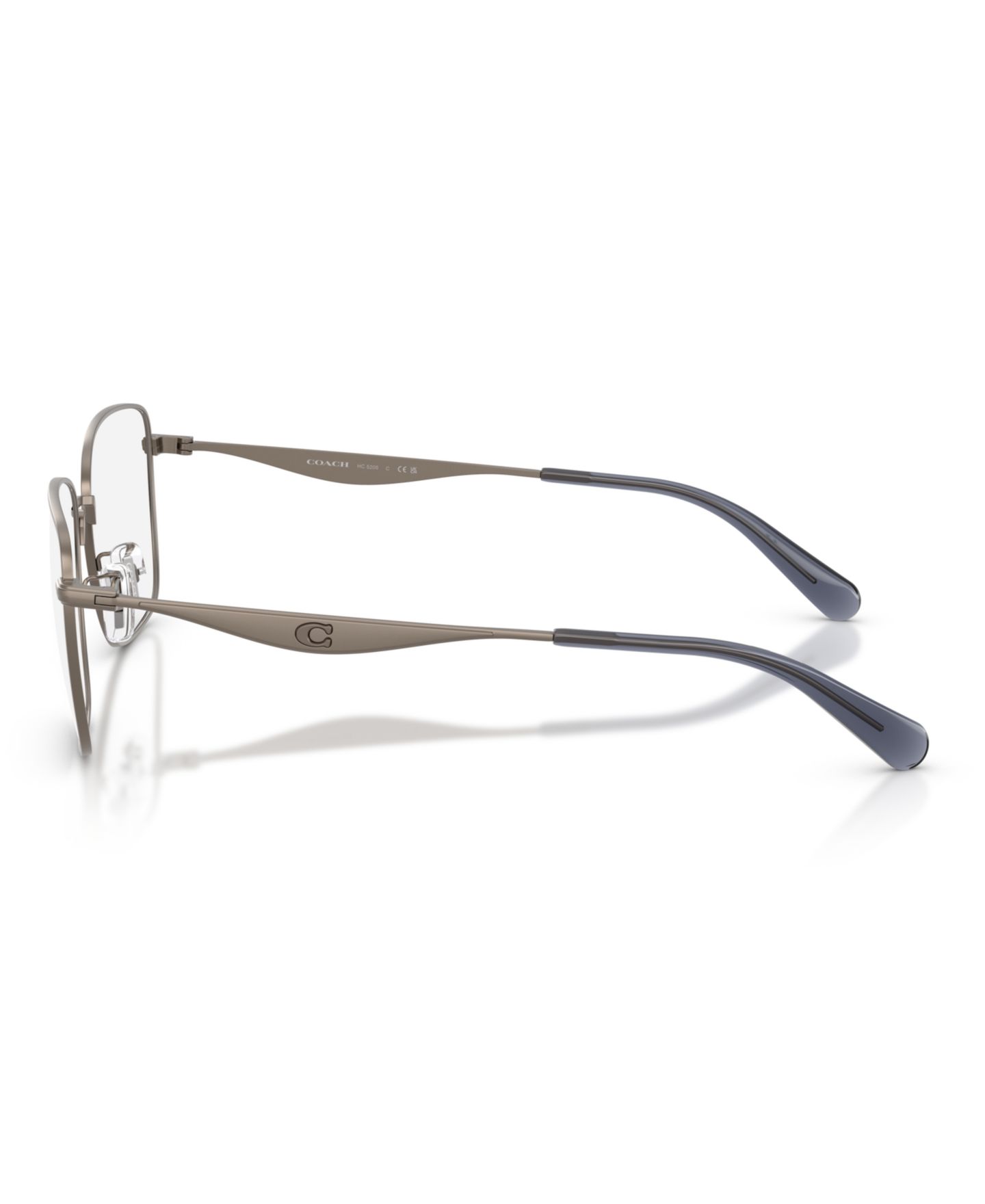 Мужские очки Coach Man Square Metal HC5205 Eyeglasses, цвет: Атласный графитовый — фото 4