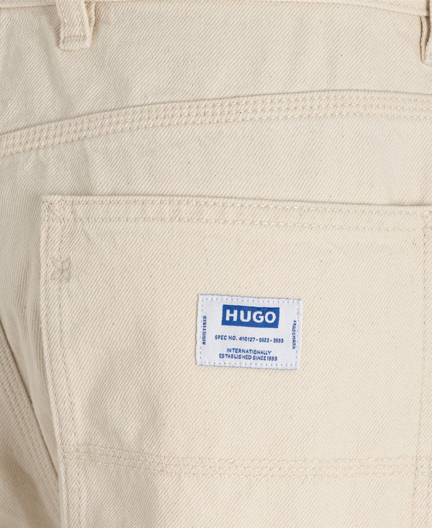 Мужские брюки Hugo Boss Regular-Fit Carpenter, цвет: Белый — фото 3