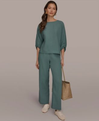 Women's Boat Neck Cotton Blouse