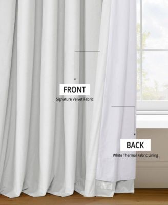 French Pleat Signature Velvet Blackout Curtain