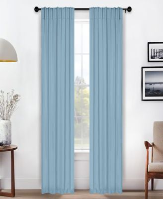 Solid Classic Modern Blackout Curtain Set ,26" x 84" (Set of 2)