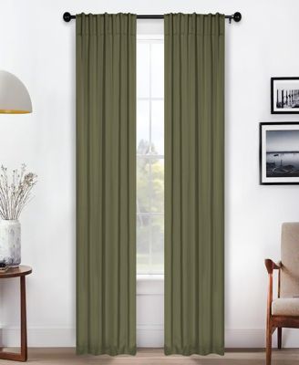 Solid Classic Modern Blackout Curtain Set ,26" x 84" (Set of 2)
