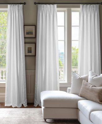 French Pleat Faux Silk Taffeta Blackout Curtain