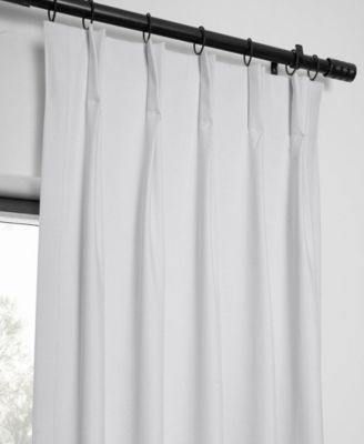French Pleat Performance Linen Hotel Blackout Curtain