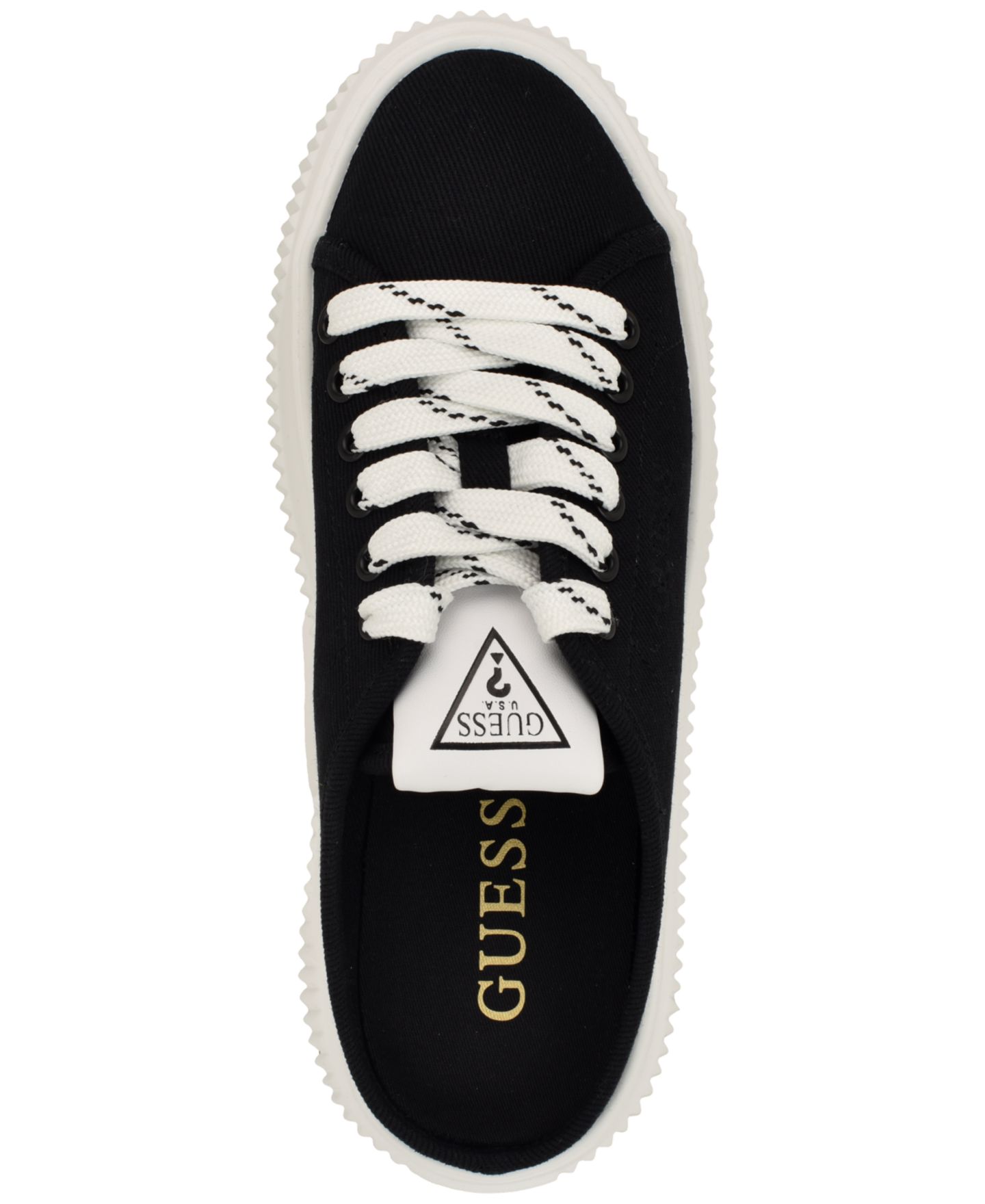 Женские кроссовки GUESS Nudge Slip-On Platform Mule, цвет: Чёрный — фото 4