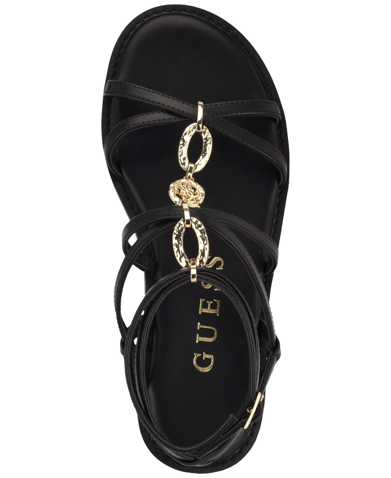 Women's Grunge Gladiator Ornamented Flat Sandals
