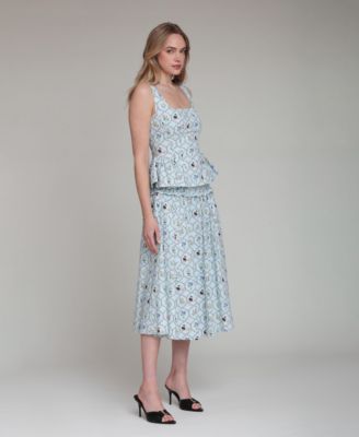 Women's Square Neck Zippered Top