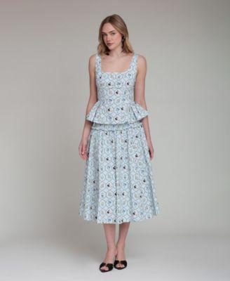 Women's Printed Pull-On Maxi Skirt