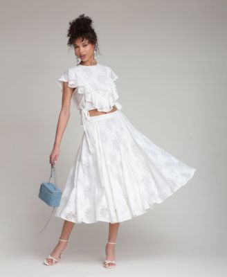 Women's Side Zippered Maxi Skirt