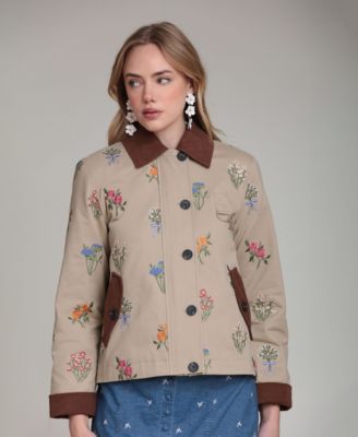 Women's Button Front Collared Jacket