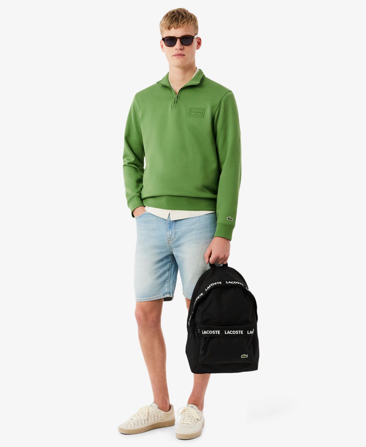 Lacoste Unisex Logo Detail Backpack