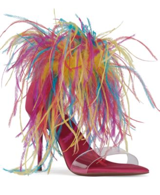 Women's Bienvenue Feathered Dress Sandals