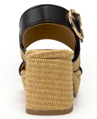 Women's Camera Open Toe Platform Sandals