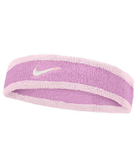 Мужские аксессуары для волос Nike Swoosh Logo Detail Classic Headband, цвет: Пурпурный / Розовый пенный