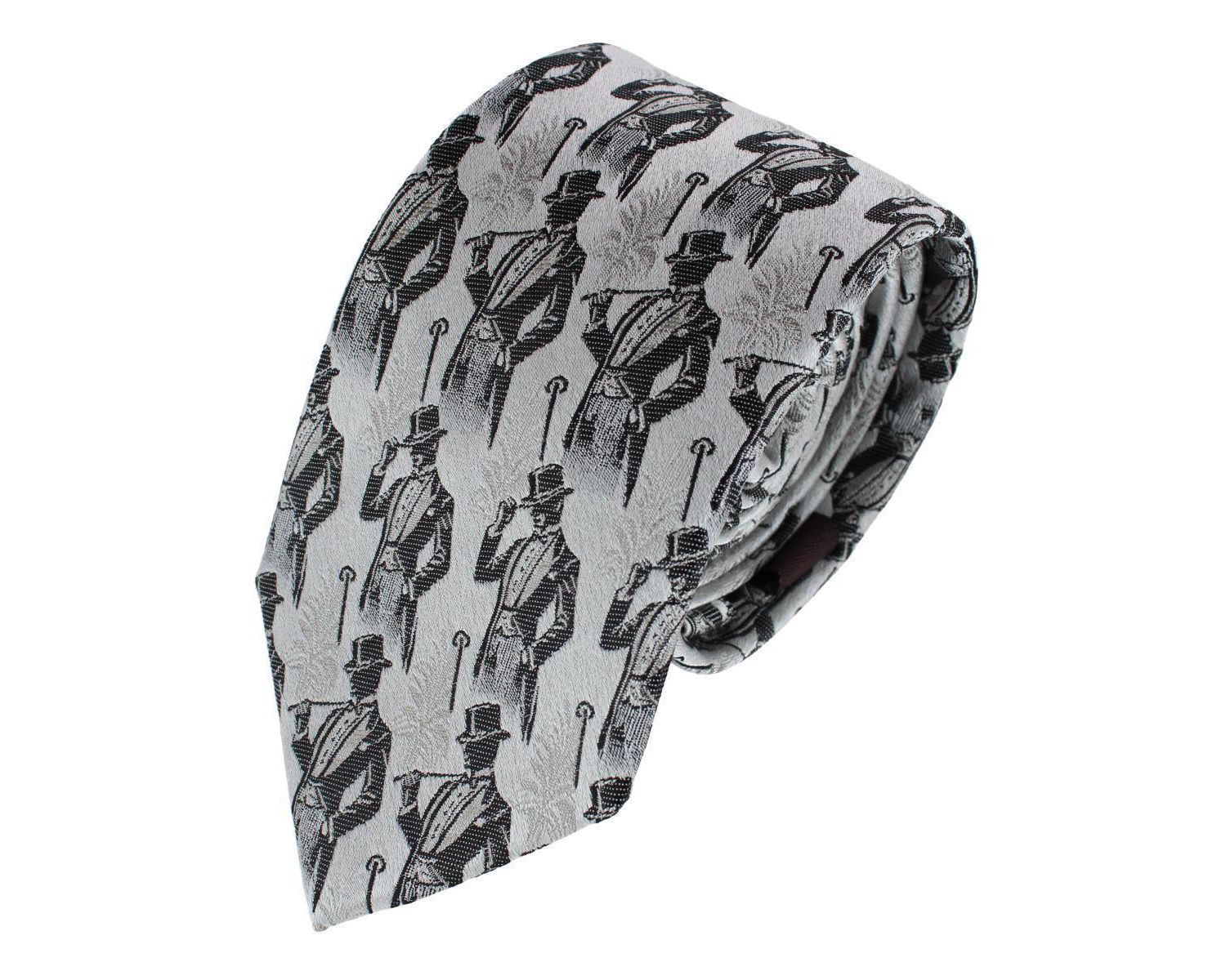Men's Ambrose Dapper Night Silk Novelty Necktie and Pocket Square Set