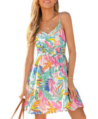 Women's Island Serenity Tropical Mini Beach Dress
