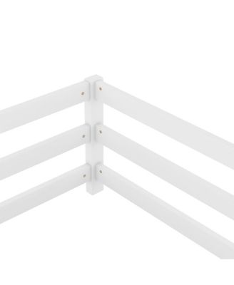 Streamdale Twin Size Montessori Floor Bed with Fence