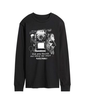 Men's Black Phone 2 Collage Long-Sleeve Graphic T-Shirt