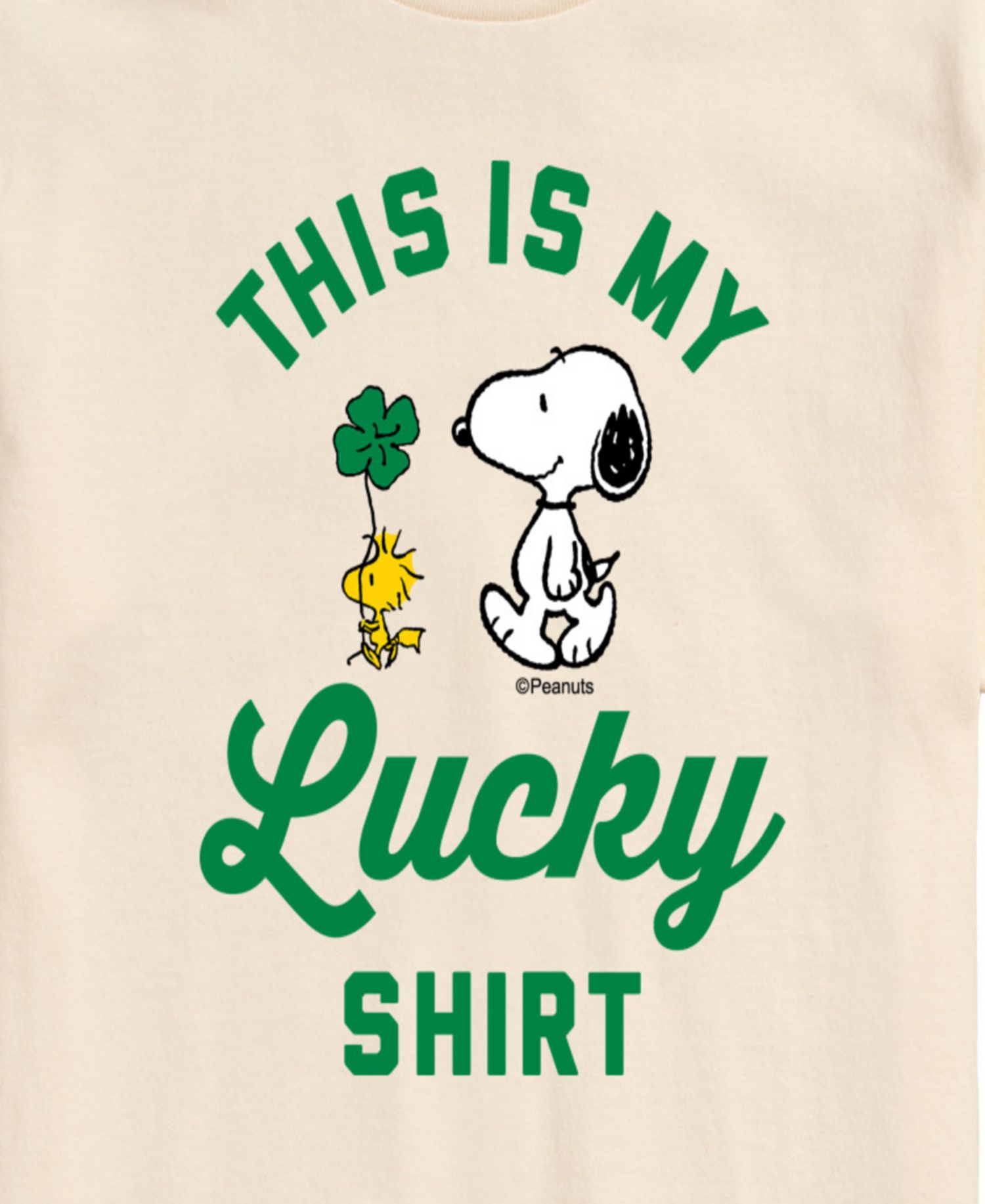 Men's Peanuts Snoopy Lucky Shirt T-Shirt