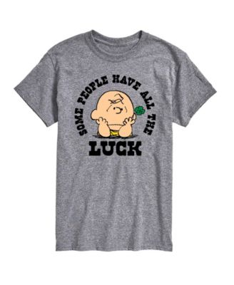 Men's Peanuts All The Luck Short-Sleeve Graphic T-Shirt