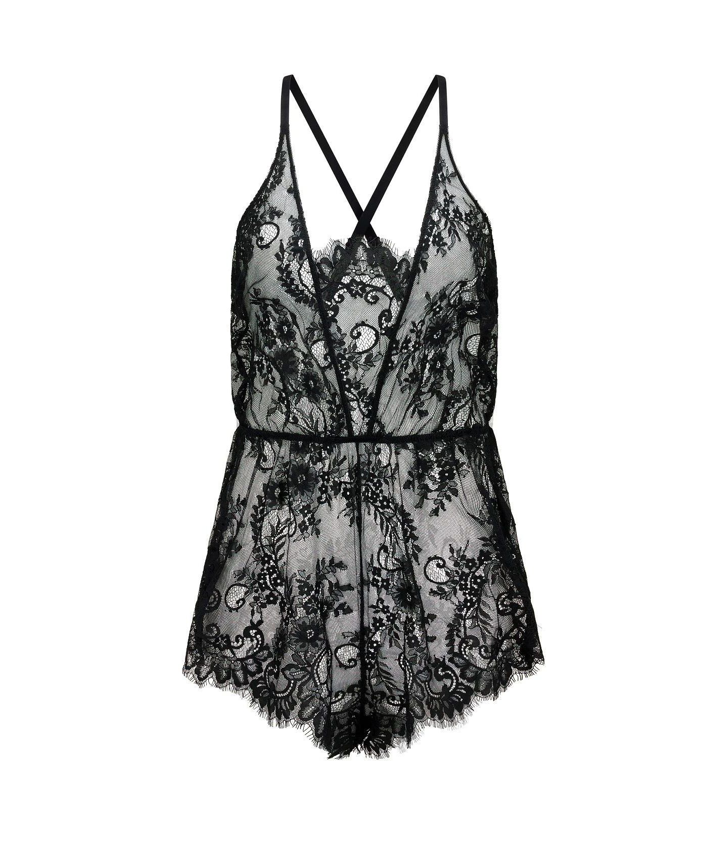 Женский комбинезон Adore Me Plus Size Jasmin Romper Lingerie, цвет: Чёрный — фото 5