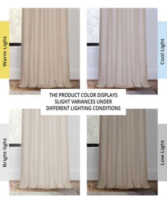 Exclusive Fabrics & Furnishings Signature Blackout Grommet Velvet Panel, 50" x 96"