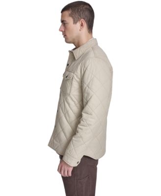 Men's Quilted Zippered Western Shirt Jacket