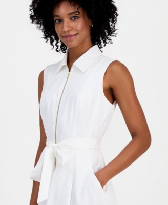 Women's Zippered Sleeveless Dress