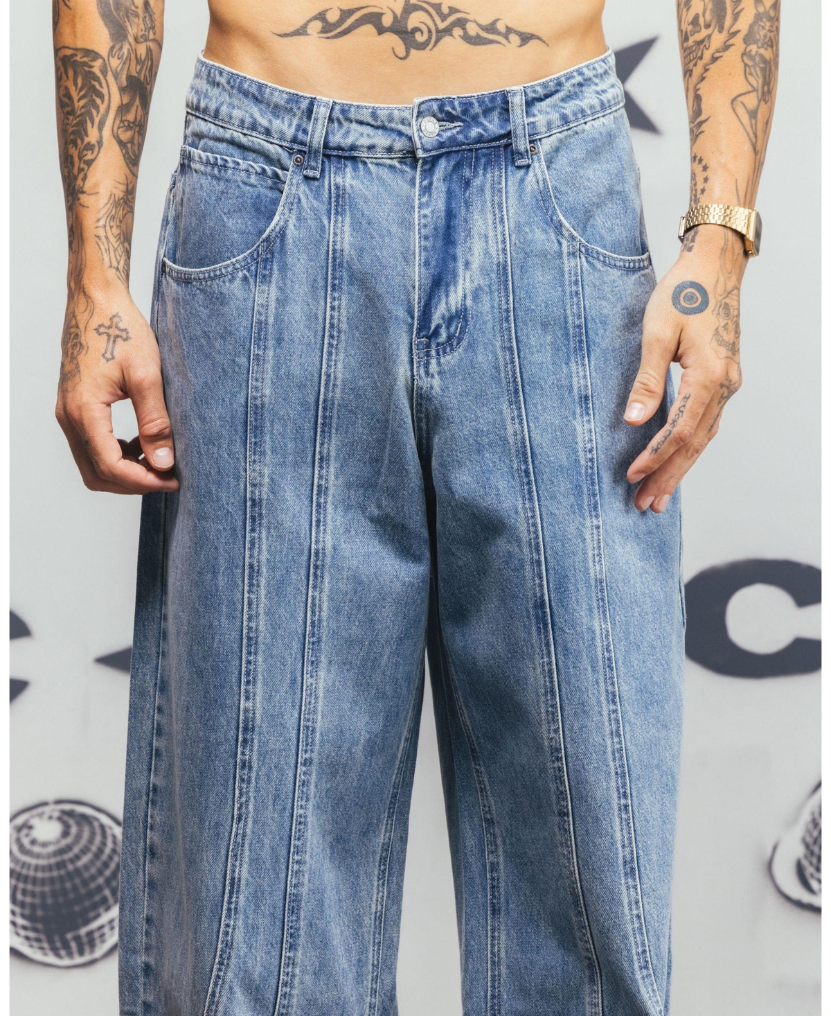 Carre Men's Baggy Jeans