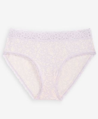 Women's Cotton Blend Lace-Trim Hipster Underwear