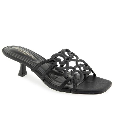 Женские сандалии Christian Siriano Ixla Kitten Heel Sandal, цвет: Чёрный