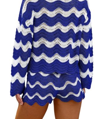 Women's Garden Striped Cover-Up Shorts