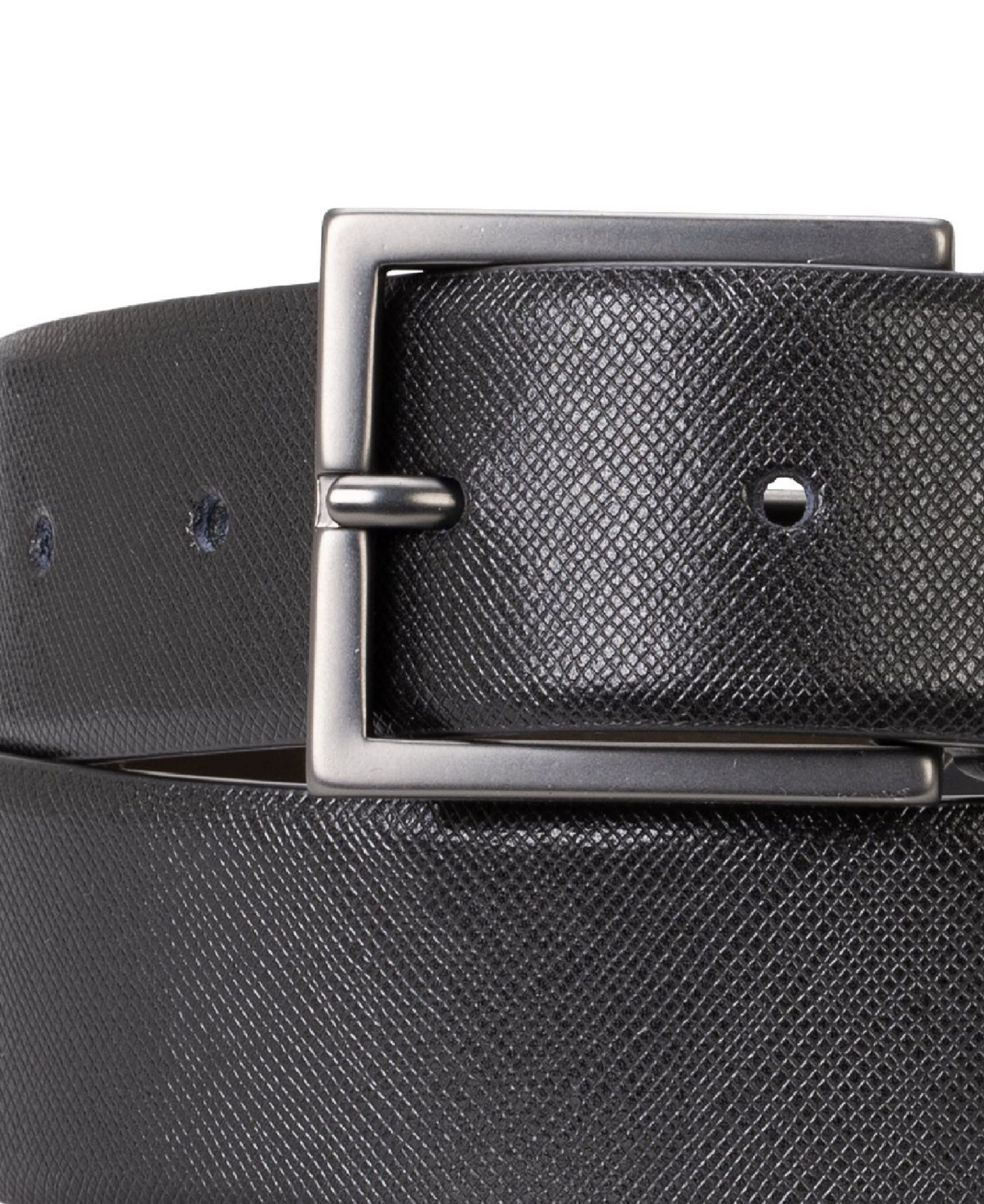 Мужской ремень Hugo Boss Luxe Reversible Leather Belt, цвет: Чёрный — фото 2