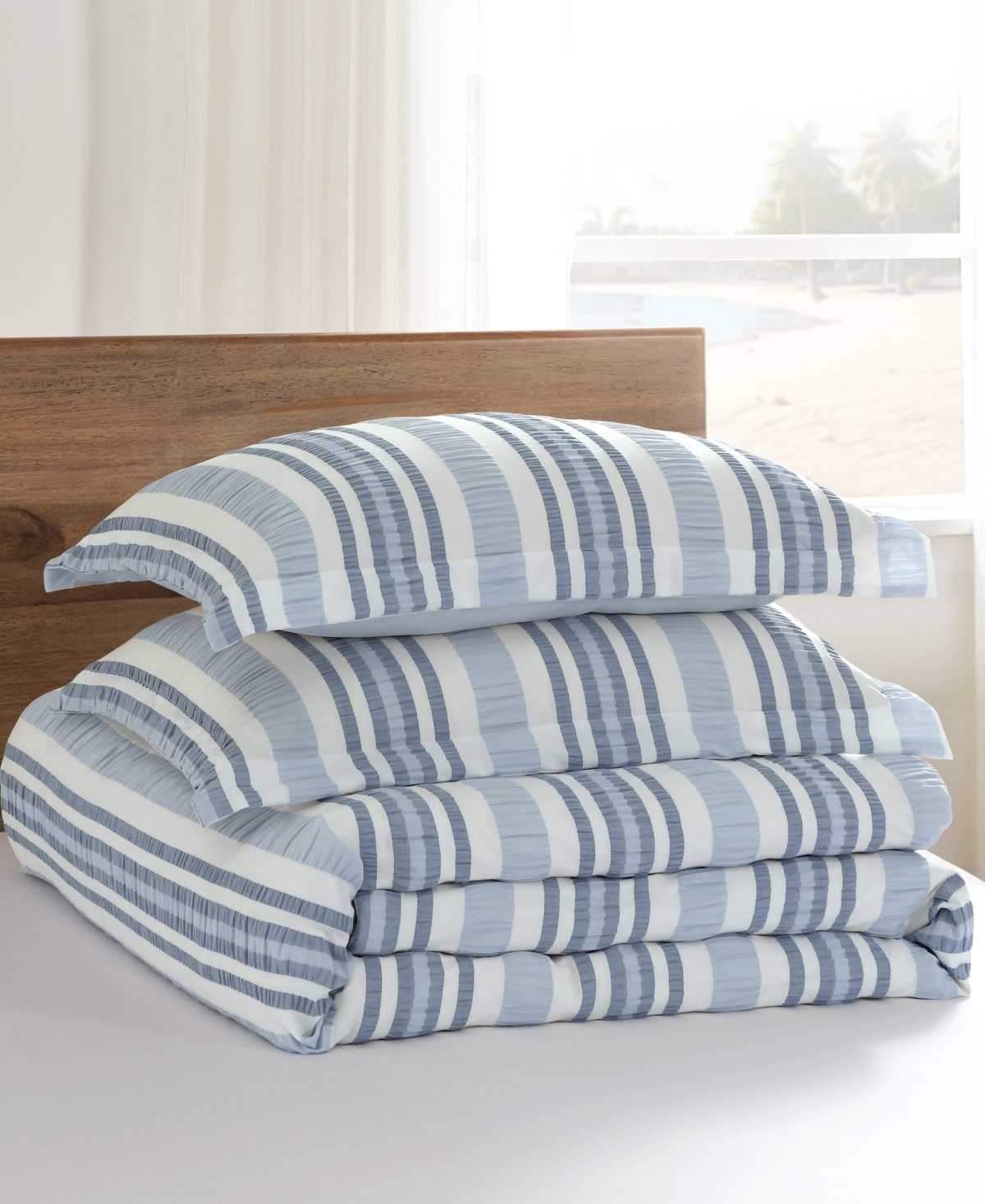 Levtex Home Seaside Stripes Textured 2-Pc. Comforter Set, Twin