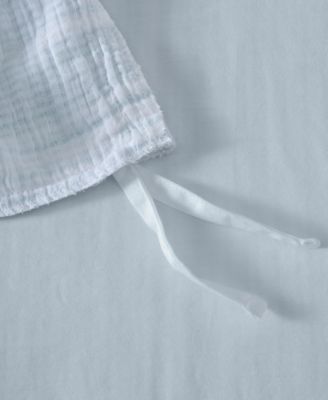 Home Boracay Stripe Muslin Textured 2-Pc. Duvet Cover Set, Twin