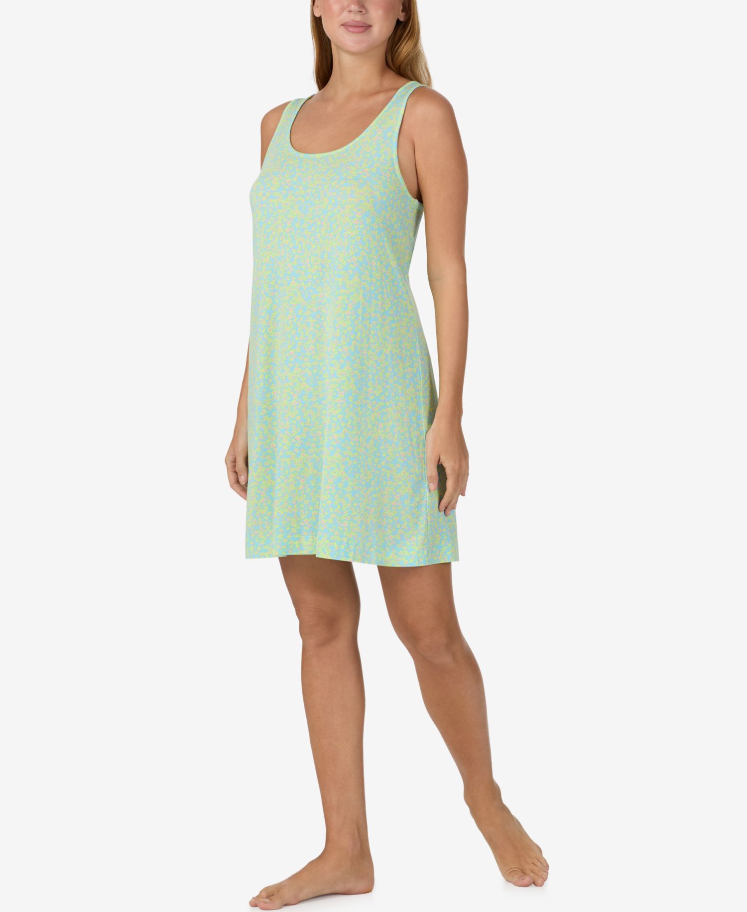 Women's Sleeveless Short Tank Sleep Dress