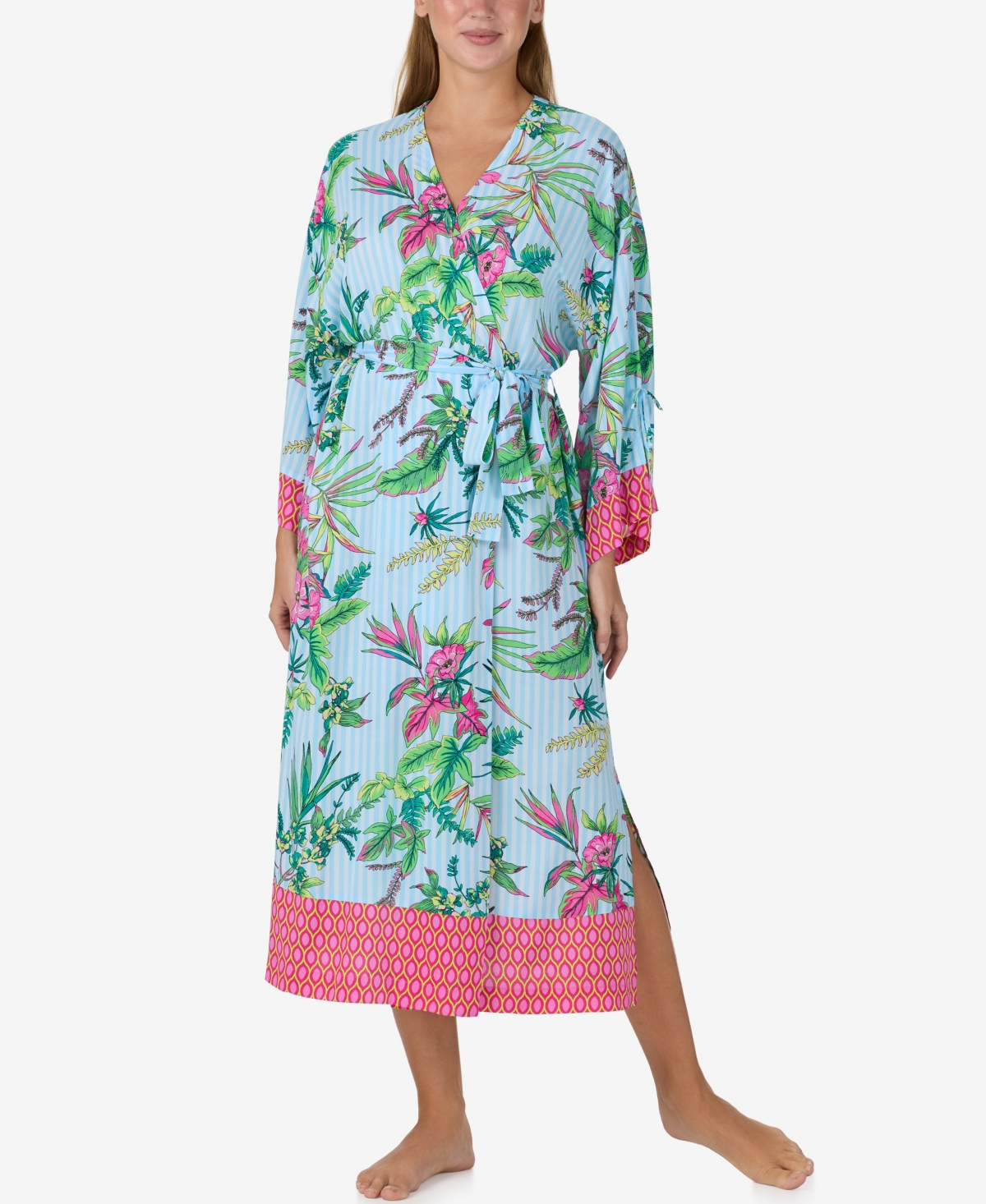 Sanctuary Women's Round Neck Long-Sleeve Robe