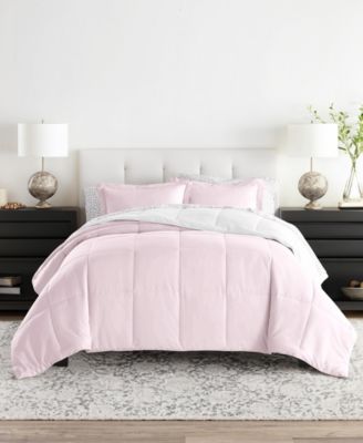 Bedding Bundle Reversible Pattern 7-Piece Comforter Set, Queen