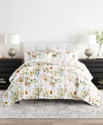 Bedding Bundle Patterned 7-Piece Comforter Set, Full