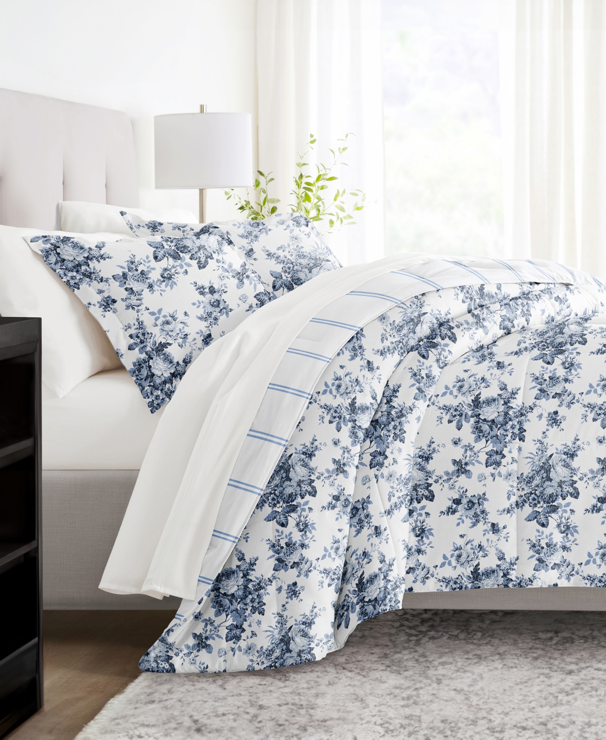 ienjoy Home Bedding Bundle Patterned 7-Piece Comforter Set
