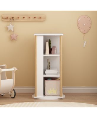 360° Rotating Bookshelf & Activity Center for Kids