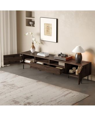 Modern TV Stand for TVs with Storage & Cable Management