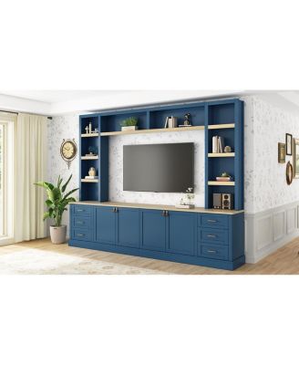 Farmhouse 4-Piece Entertainment Center Wall Unit