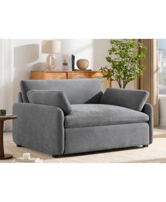 Streamdale Oversized Chenille Sofa Chair, Wide Seat Accent Chair, Modern Upholstered Armchair