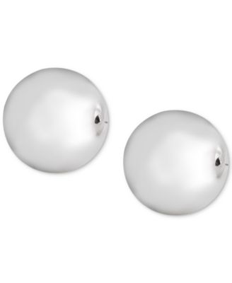 ralph lauren silver ball earrings