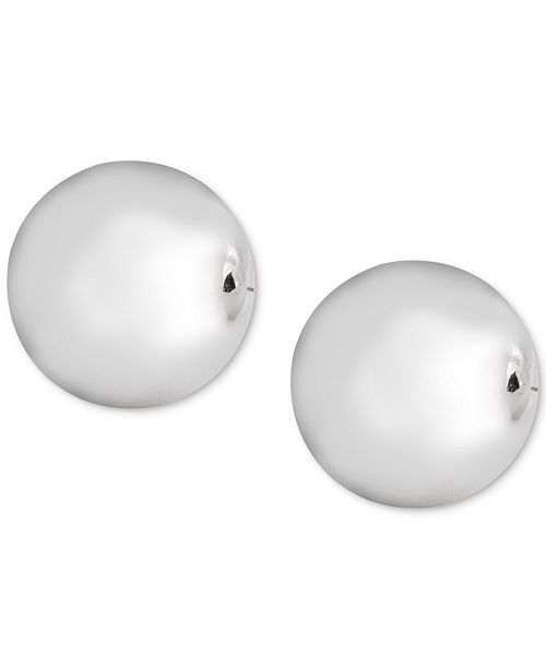 Lauren Ralph Lauren SilverTone Ball Stud Earrings & Reviews Earrings