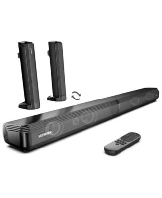 2.2ch Sound Bar for Smart TV, Peak Power 100W, 2-in-1 Detachable Soundbar for TV, Bluetooth 5.3 TV Sound Bar, App, Apollo S40